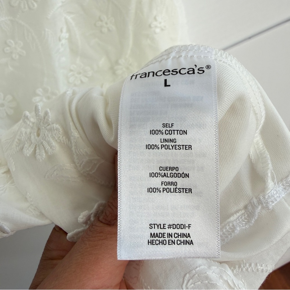 Audrey Parks Floral Embraided‎ Mini Cocktail Dress Size L - Picture 9 of 9